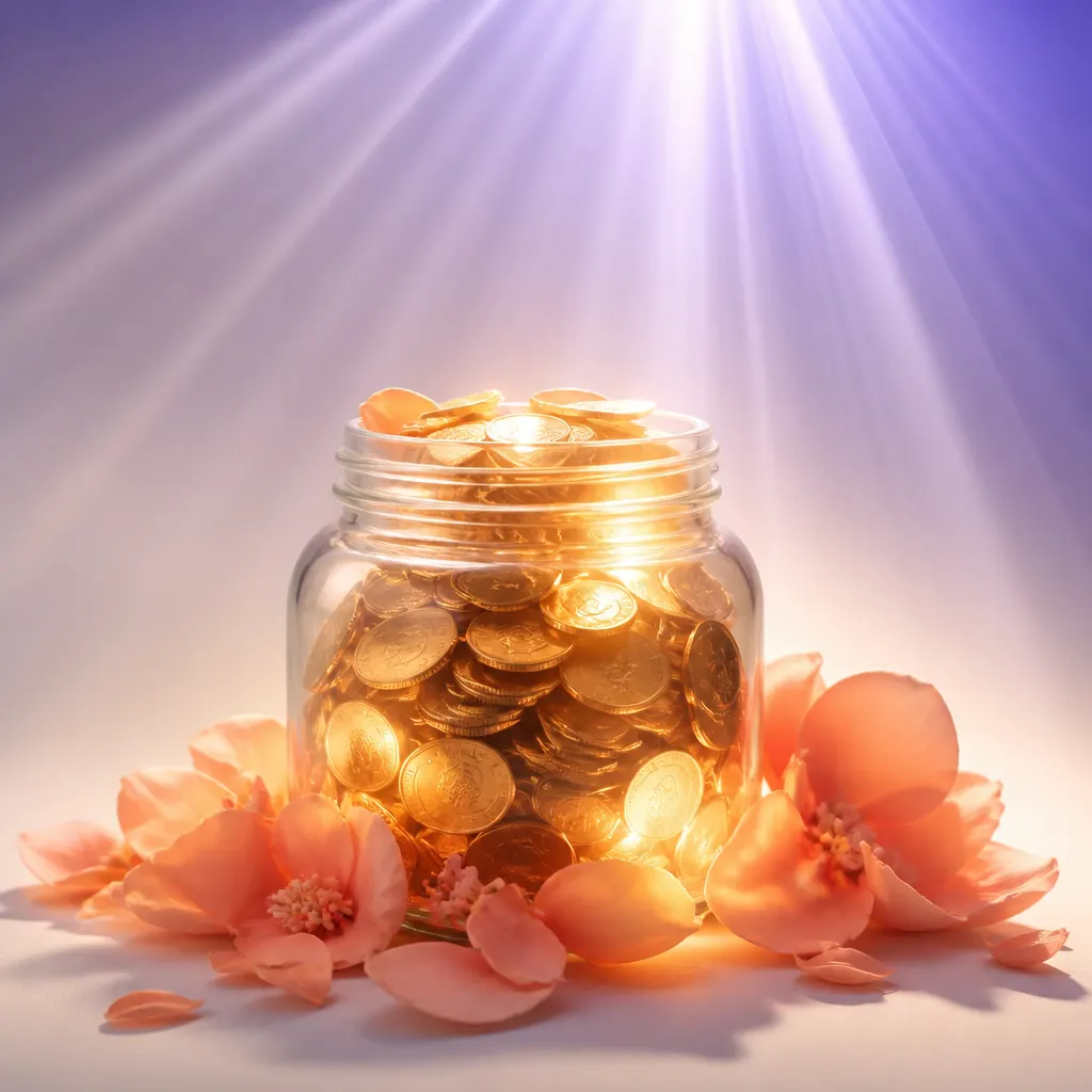 Coins and soft light suggesting savings kept from lower fees